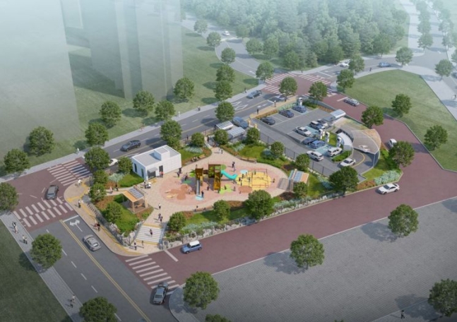 ▲안양 관양고 주변 도시개발사업 지하주차장 조감도. (GH)