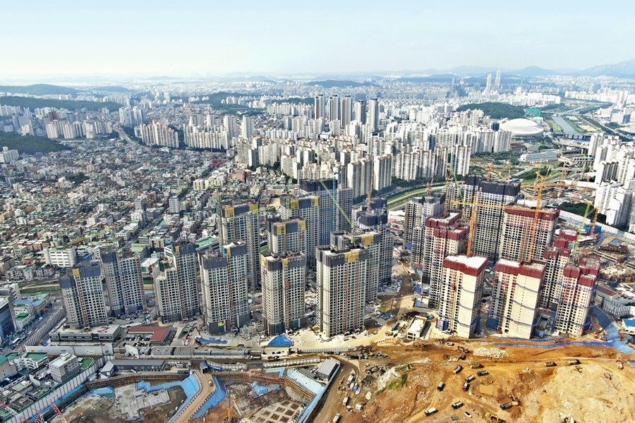 ▲경기 광명시 광명1동 '트리우스 광명' 현장 전경 (자료제공=포애드원)