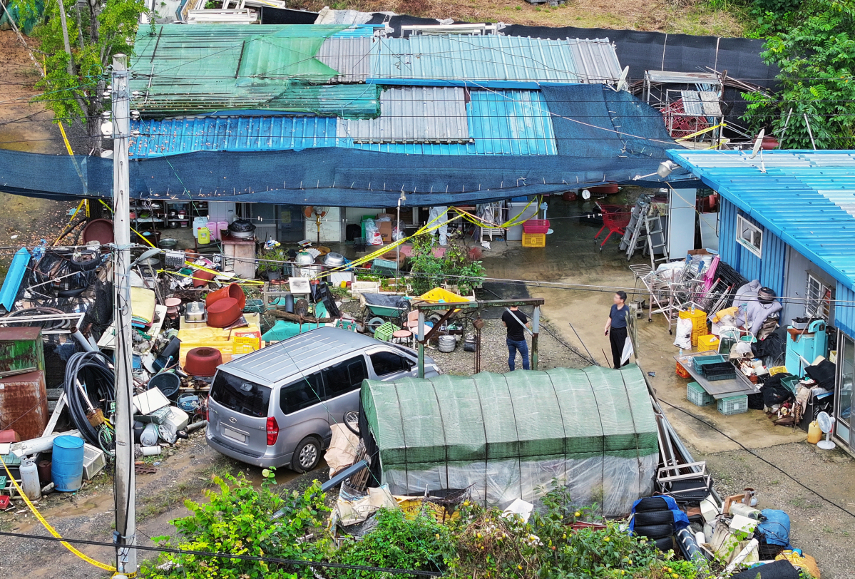 ▲일가족 사망 사건' 벌어진 전남 영암군의 한 주택. (연합뉴스)