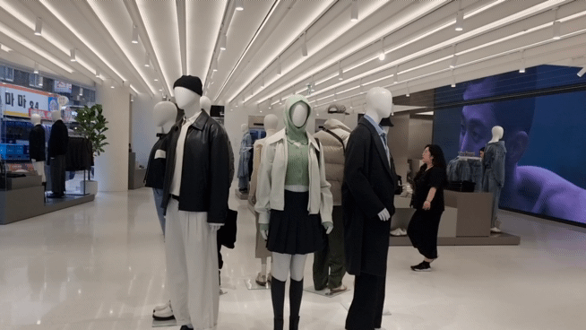 ▲무신사 스탠다드 동성로점에 들어섰을 때 모습 (구예지 기자(sunrise@))