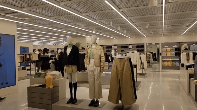 ▲무신사 스탠다드 동성로점 여성의류 층의 모습 (구예지 기자(sunrise@))