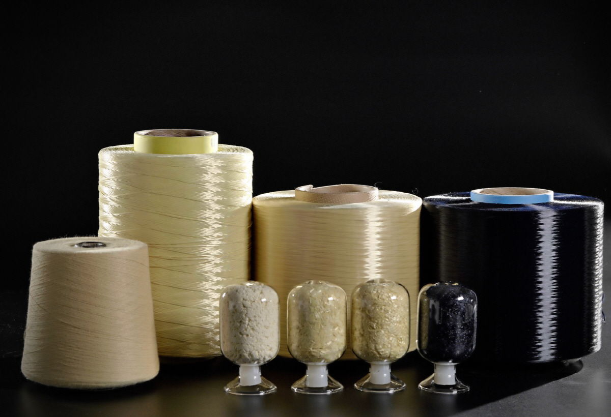 ▲코오롱인더스트리의 아라미드 섬유(사진제공=코오롱그룹)