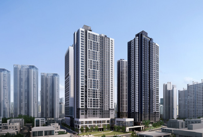 ▲더샵 강동센트럴시티 투시도 (사진제공=포스코이앤씨)