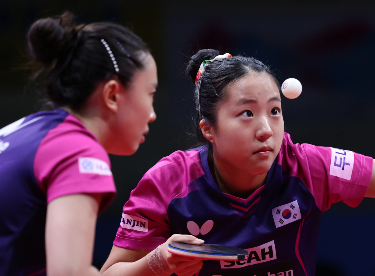 ▲신유빈과 전지희 (연합뉴스)