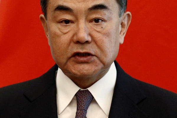 ▲왕이 중국 외교부장이 2019년 5월 29일 기자회견을 열고 있다. 베이징/로이터연합뉴스
