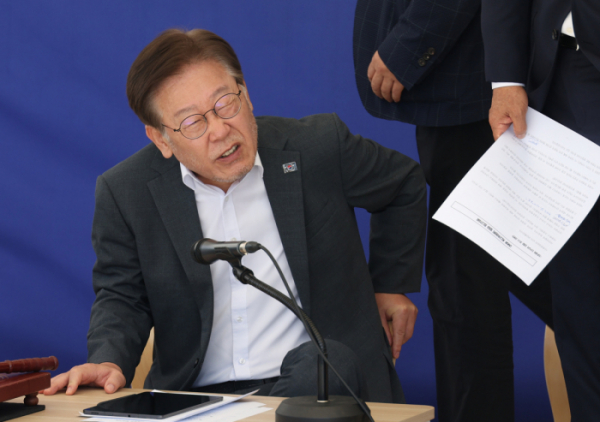 ▲이재명 더불어민주당 대표가 9일 피의자 조사를 받기위해 수원지검에 출석한다. (연합뉴스)