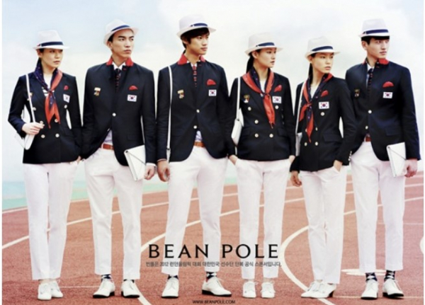 ▲'2012 런던올림픽' 국가대표 선수단 단복 (사진제공=삼성물산패션부문)