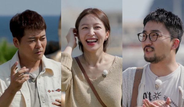 ▲'선을 넘는 녀석들' 전현무, 하니, 유병재(사진제공=MBC)