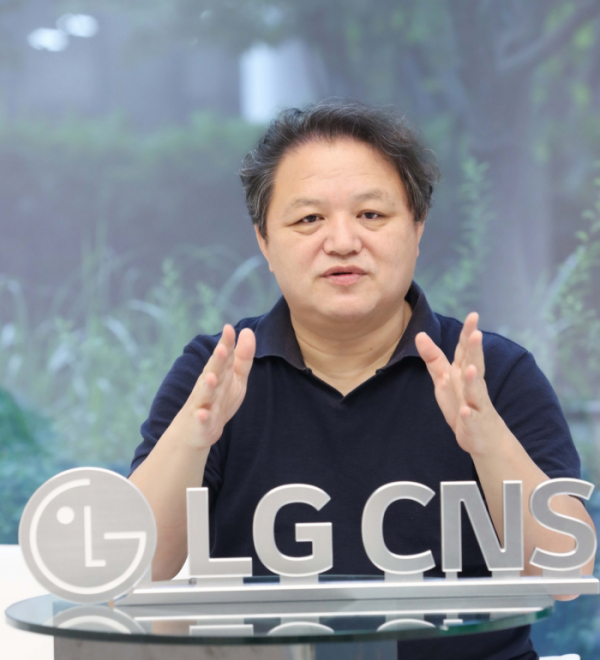 ▲윤창득 LG CNS 웹3사업추진단장이 19일 이투데이와 만나 웹3 생태계로의 전환에 대한 생각을 공유했다. (사진제공=LG CNS)