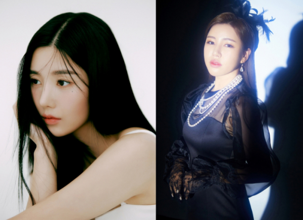 ▲권은비, 송가인(사진 제공 = 울림엔터테인먼트, 포켓돌스튜디오)