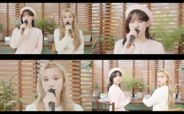 ▲케플러 김채현X휴닝바히에(사진 = 웨이크원·스윙엔터테인먼트)