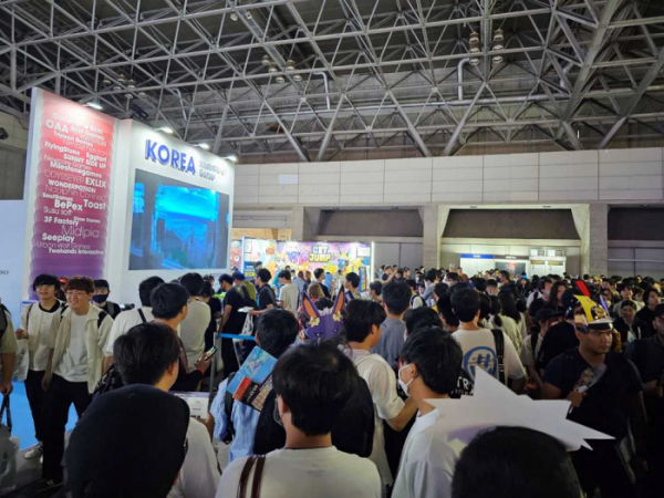 ▲한국콘텐츠진흥원은 지난 21일부터 24일까지 일본 도쿄에서 열린 
‘도쿄게임쇼 2023’에서 한국공동관 운영을 성황리에 마쳤다. (사진제공=한국콘텐츠진흥원)
