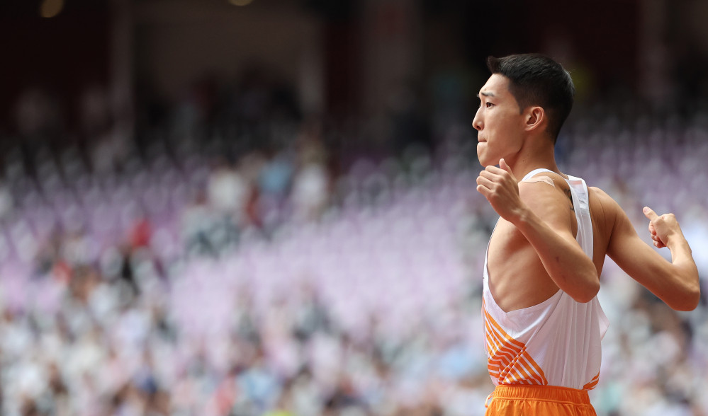 ▲2022 항저우 아시안게임 출전하는 육상 높이뛰기 우상혁 (연합뉴스)