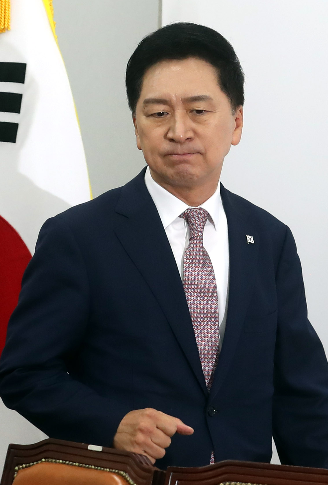 ▲김기현 국민의힘 대표가 5일 오전 서울 여의도 국회에서 열린 최고위원회의에 참석하고 있다. (뉴시스)