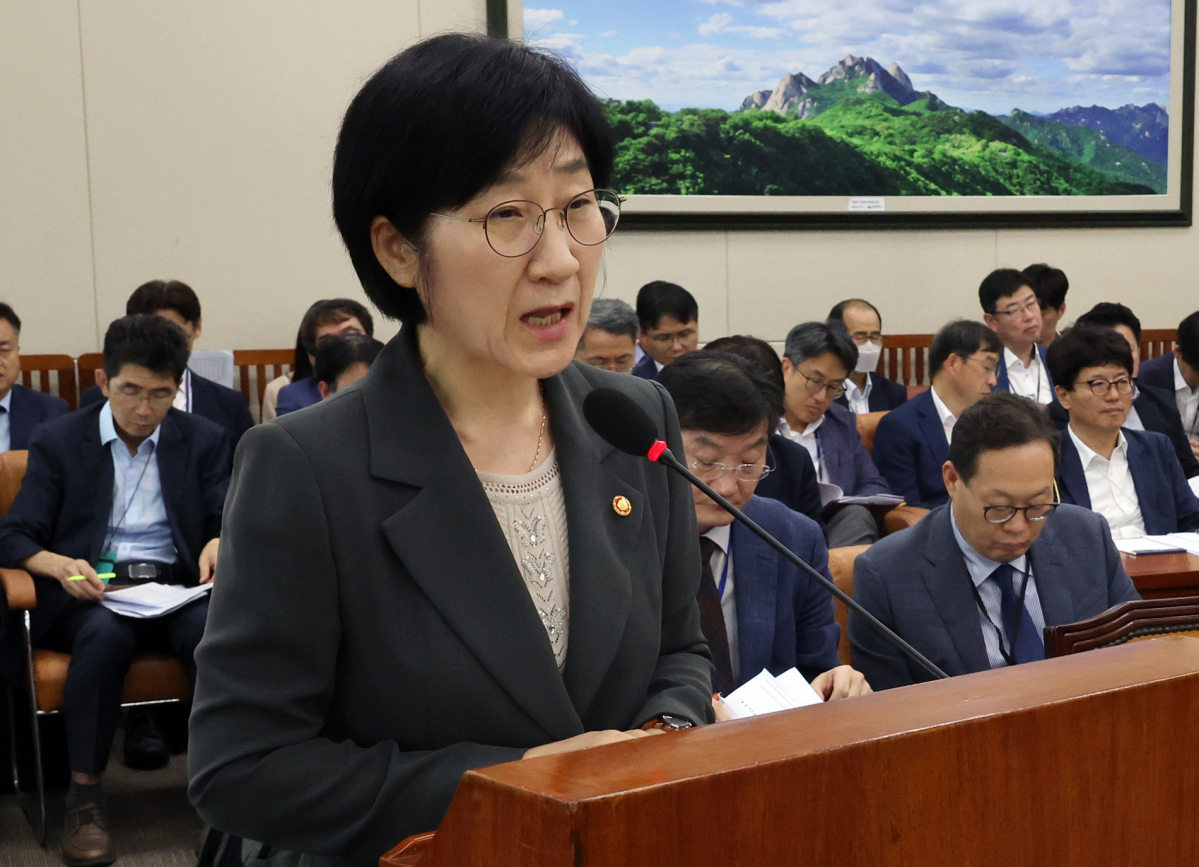▲한화진 환경부 장관이 지난달 13일 국회 환경노동위원회에서 발언하고 있다. (연합뉴스)