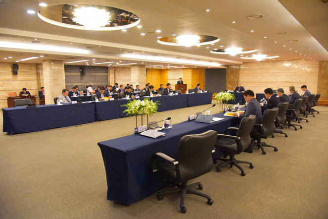 ▲건설공제조합 제310차 운영위원회 개최 모습. (사진제공=건설공제조합)