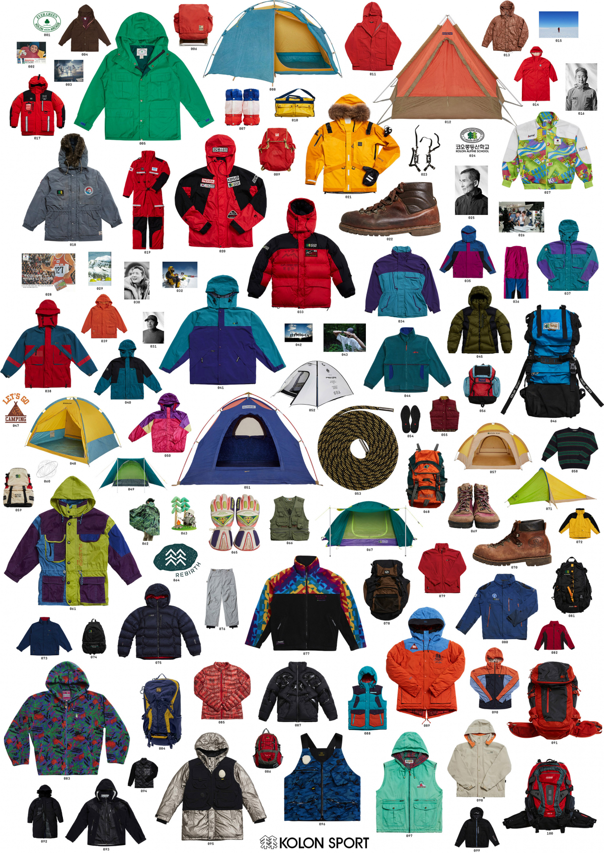 ▲코오롱스포츠 브랜드 론칭 50주년 기념 '마이크로 페이지' (사진제공=코오롱FnC)