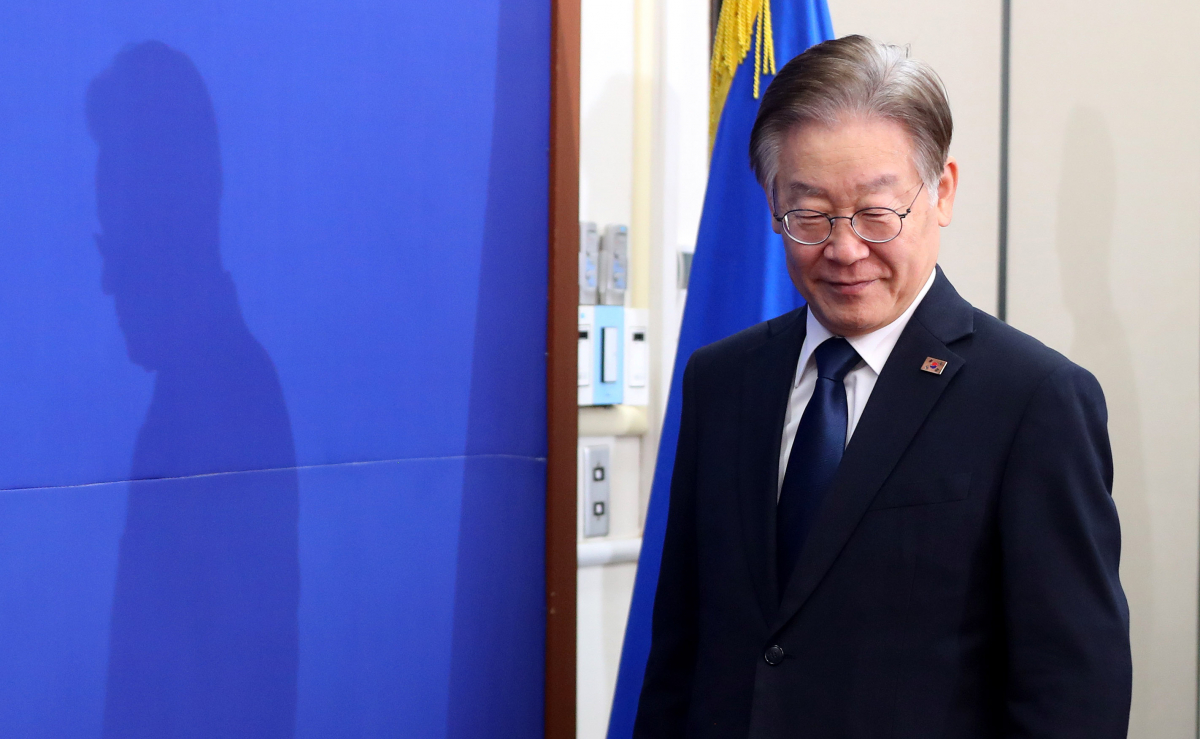 ▲35일만에 당무에 복귀한 이재명 더불어민주당 대표가 23일 오전 서울 여의도 국회에서 열린 최고위원회의에 참석하고 있다. (뉴시스)