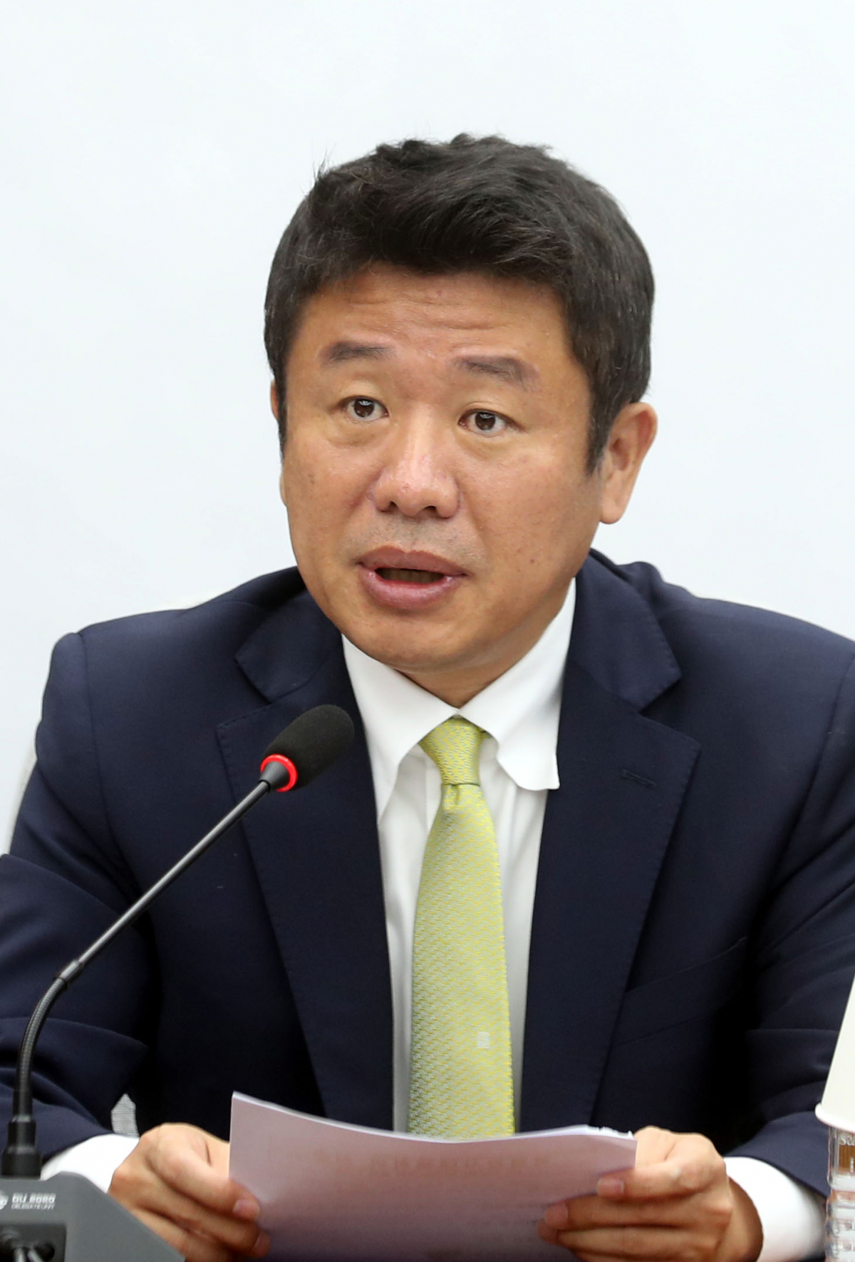 ▲유의동 국민의힘 정책위의장이 24일 오전 서울 여의도 국회에서 열린 국정감사대책회의에서 발언하고 있다. (뉴시스)