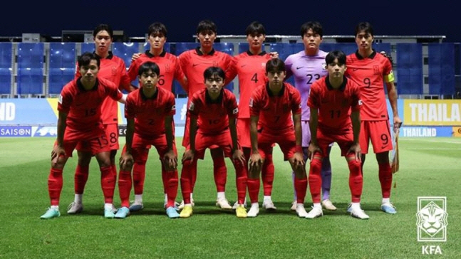 ▲AFC U-17 아시안컵 당시 U-17 대표팀