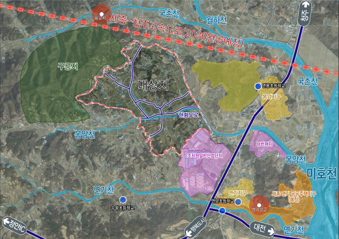 ▲세종 스마트 산업단지 위치도. (자료제공=국토교통부)