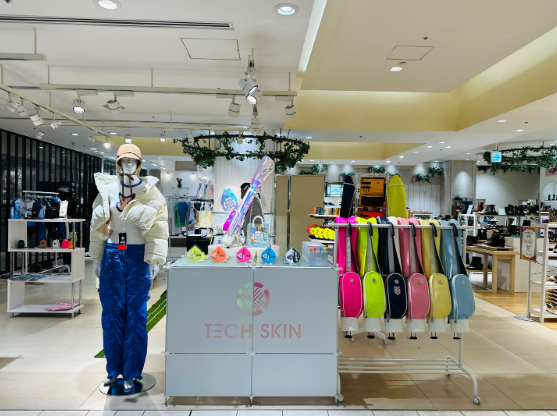 ▲테크스킨은 다음달 7일까지 일본 도쿄 신주쿠 마루이 백화점 본관 2층에 팝업 스토어를 오픈한다고 31일 밝혔다.  (사진제공=엑스넬스코리아)