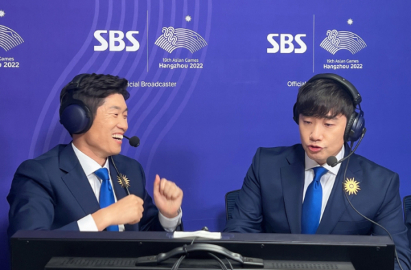 ▲박지성, 배성재(사진제공=SBS)