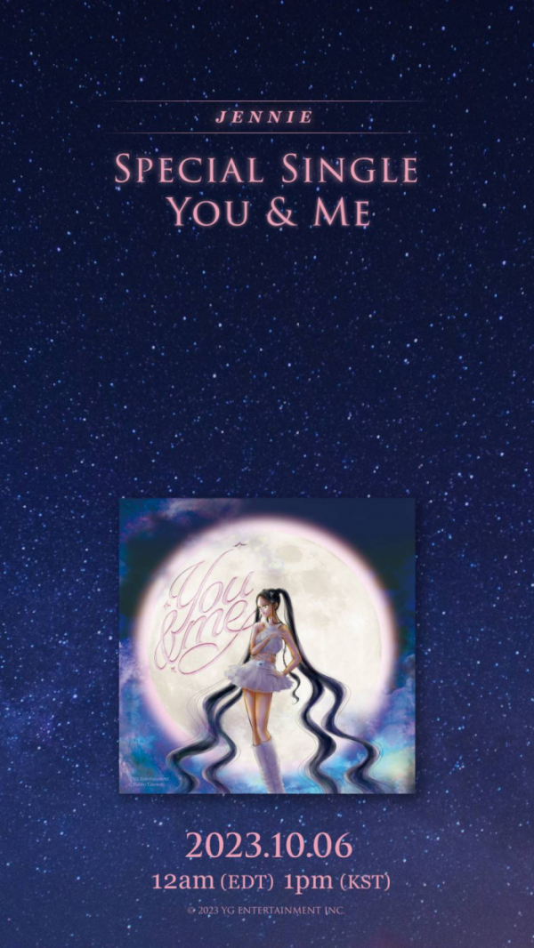 ▲블랙핑크 제니 'You & Me'(사진제공=YG엔터테인먼트)