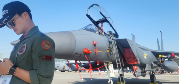 ▲한국 공군의 F-15K 슬램 이글. (이투데이DB)
