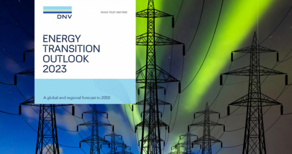 ▲노르웨이 선급협회(DNV)가 발간한 '2023 에너지 전환 전망 보고서' 표지. (사진제공=노르웨이 선급협회)
