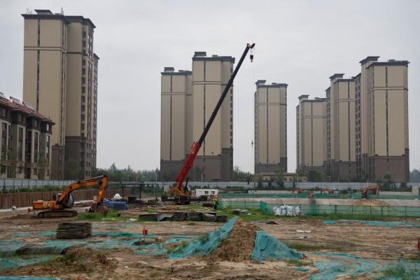 ▲중국 텐진에서 비구이위안의 주거용 건물 건설 현장의 모습이 보인다. 텐진(중국)/로이터연합뉴스
