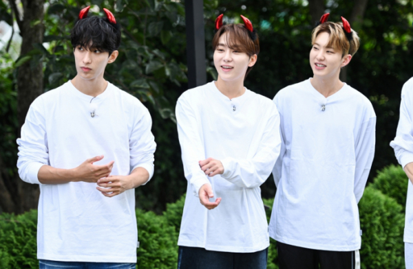 ▲'런닝맨' 세븐틴 도겸, 승관, 호시(사진제공=SBS)