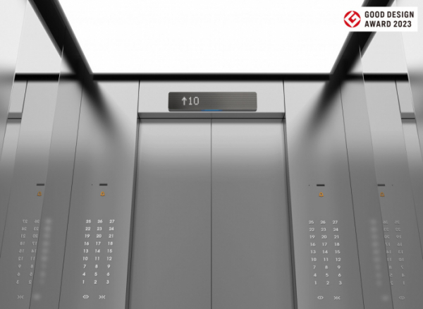 ▲공기제균청정기(PI-DD)가 설치된 엘리베이터. (사진제공=현대엘리베이터)