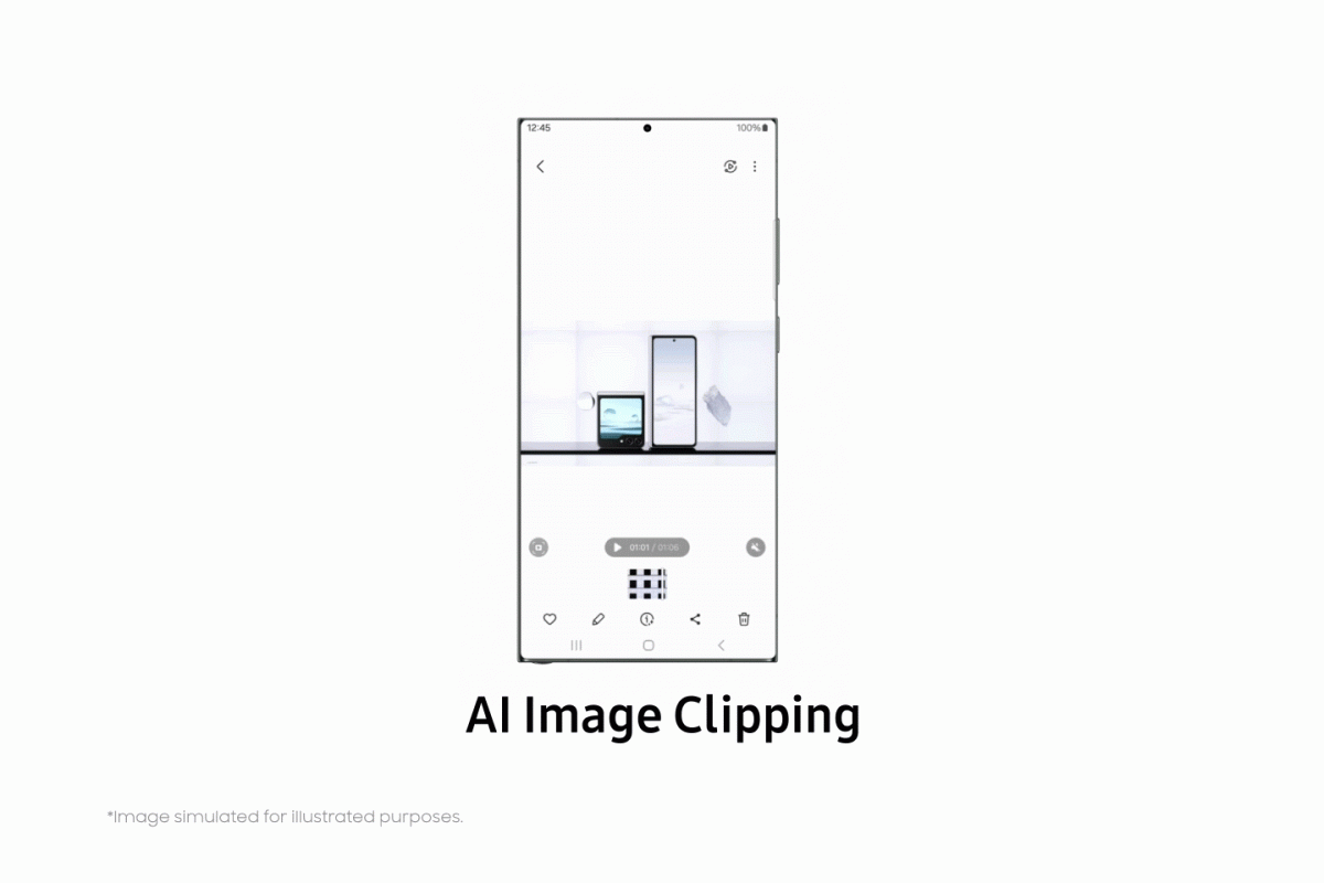 ▲AI 이미지 자르기. (사진제공=삼성전자 뉴스룸)