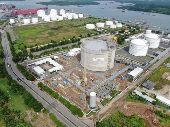 ▲베트남 티바이 LNG 터미널 현장 조감도 (사진제공=삼성물산)
