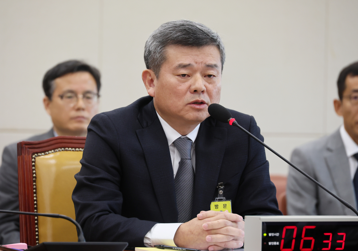 ▲박민 KBS 사장 후보자가 7일 국회 과학기술정보방송통신위원회에서 열린 인사청문회에서 의원 질의에 답변하고 있다. (연합뉴스)