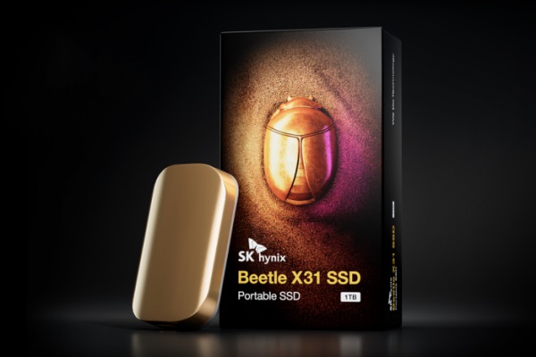 ▲SK하이닉스의 첫 휴대용 외장형 SSD ‘Beetle X31' (자료제공=SK하이닉스)