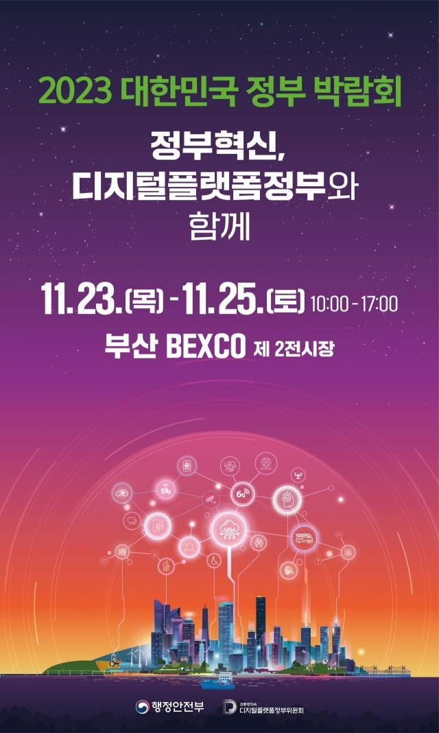 ▲2023 대한민국 정부 박람회 공식 포스터
