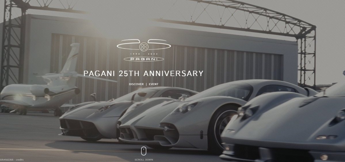 ▲이탈리아 슈퍼카 브랜드 파가니 홈페이지 캡처