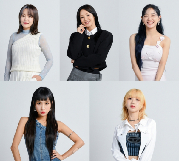 ▲윤하-효연-김세정-리안-아도라(사진=SBS '유니버스 티켓' 제공)