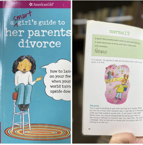 ▲<A smart girl's guide to her parents' devorce> 와 같이 자녀의 적응을 지원하는 책들을 읽는 것도 도움이 됩니다. (자료 사진 촬영 : 임수희) 