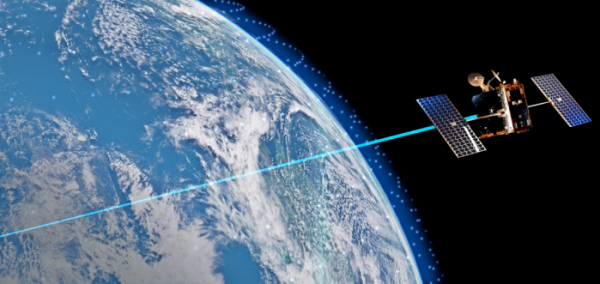 ▲원웹의 위성망을 활용한 한화시스템 ′저궤도 위성통신 네트워크′ 가상도. (사진제공=한화시스템)