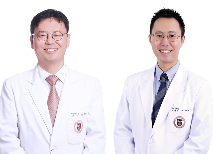 ▲(왼쪽부터) 김양현 교수, 이규배 교수 (사진제공=고려대의료원)