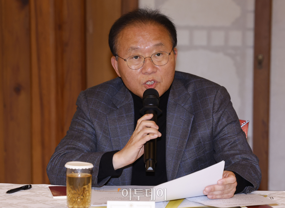 ▲윤재옥 국민의힘 원내대표가 3일 서울 종로구 국무총리 서울공관에서 열린 고위당정협의회에서 모두발언을 하고 있다. 조현호 기자 hyunho@