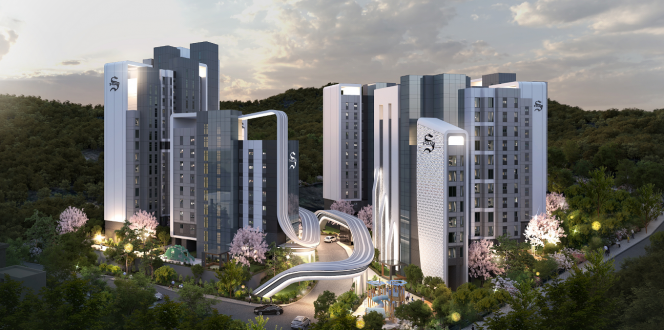 ▲뉴서울아파트·개나리·열망연립 재건축 투시도. (자료제공=중흥토건)