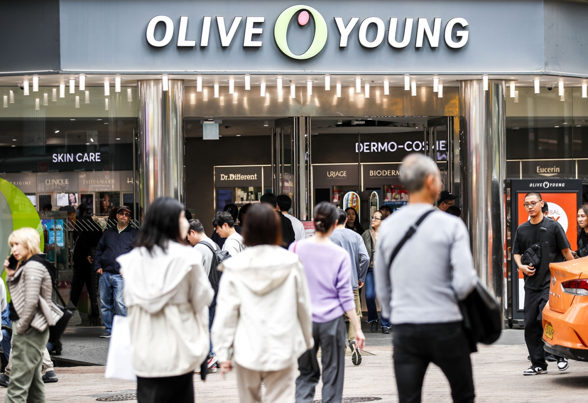 ▲서울 명동의 CJ올리브영 매장. (뉴시스)