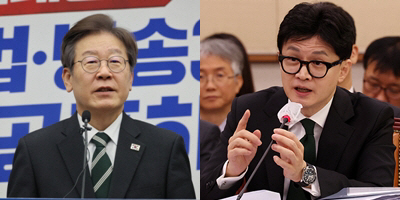 ▲이재명 더불어민주당 대표(왼), 한동훈 법무부장관. 출처=연합뉴스,고이란기자 photoeran@
