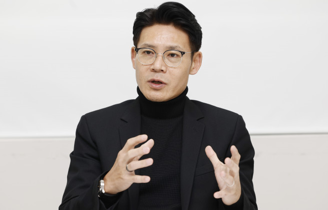 ▲오세욱 에스테팜 대표가 7일 서울 성동구 에스테팜에서 이투데이와 인터뷰를 하고 있다. 조현호 기자 hyunho@