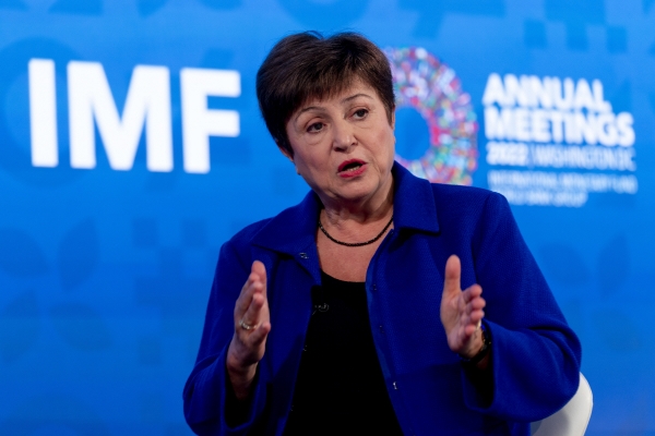 ▲크리스탈리나 게오르기에바 국제통화기금(IMF) 총재. AP뉴시스