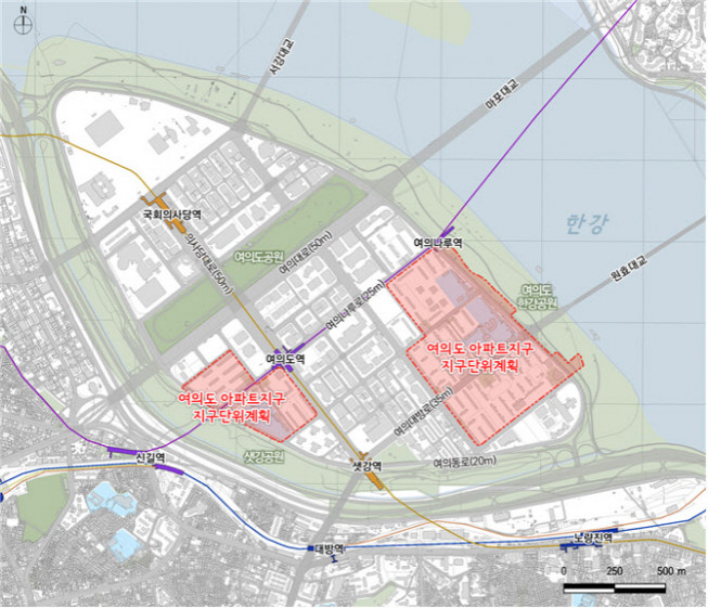 ▲여의도 아파트지구 지구단위계획안 대상지
(자료제공=서울시)